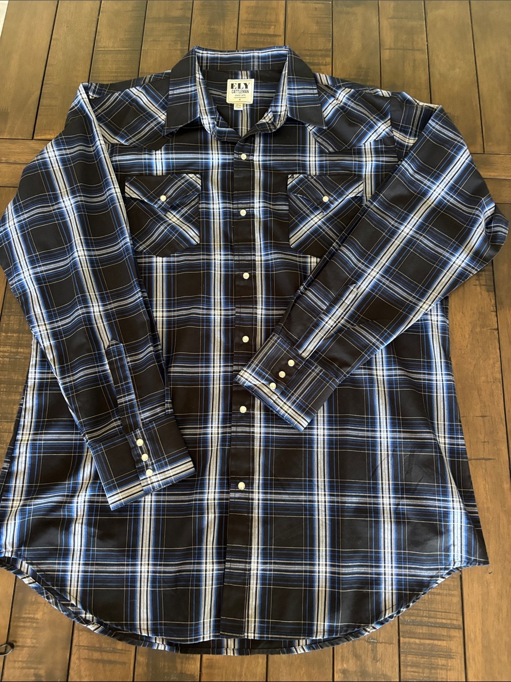 Ely Cattleman Pearl Snap - XL Tall
